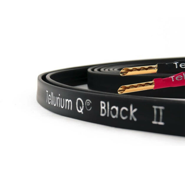 Tellurium Q Black II Speaker Cables close up product image on white background