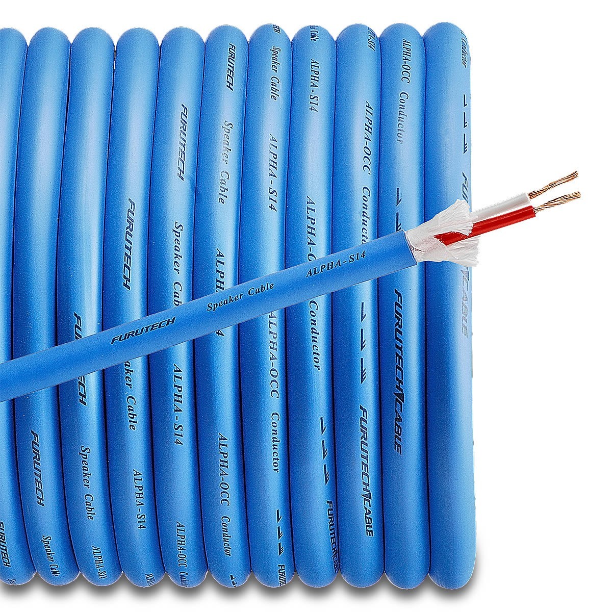 furutech-alpha-s14-loudspeakers-cable Furutech “The Reel Deal” Speaker Cable Special Offer – S-14  + FP-202G or FP-201G - Image 1