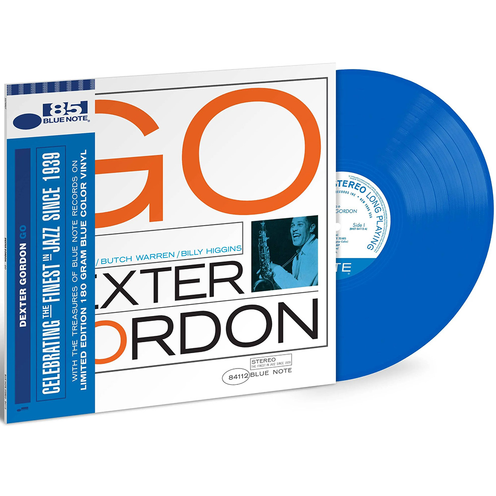 Dexter-Gordon-Go_1LP Dexter Gordon – Go - Blue Note - 180G Blue Coloured Vinyl LP - Image 1