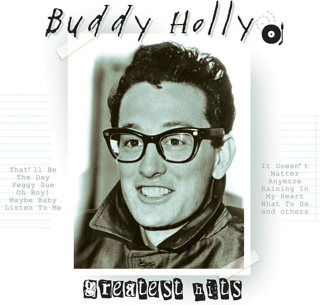 Buddy-Hollys-Greatest-Hits Buddy Holly – Greatest Hits – 180G Green Vinyl LP - Image 1