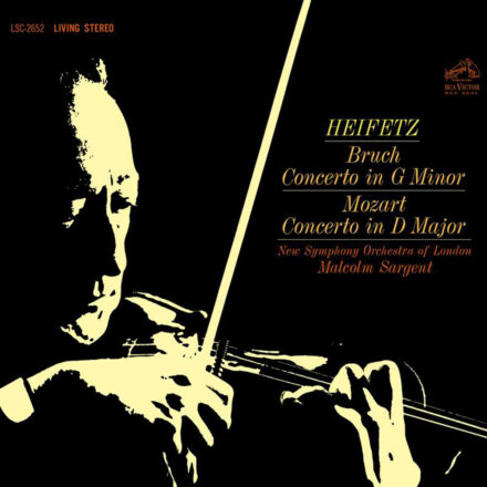 Jascha Heifetz, Sir Malcolm Sargent, New Symphony Orchestra of London - Bruch: Concerto In G Minor / Mozart: Concerto In D Major - Analogue Productions (RCA Living Stereo) - 45RPM 180G 2 Disc Vinyl LP