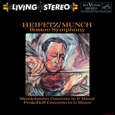 Jascha Heifetz, Charles Munch, & Boston Symphony Orchestra - Mendelssohn: Concerto In E Minor / Prokofieff: Concerto In G Minor - Analogue Productions (RCA Living Stereo) - 45RPM 180G 2 Disc Vinyl LP